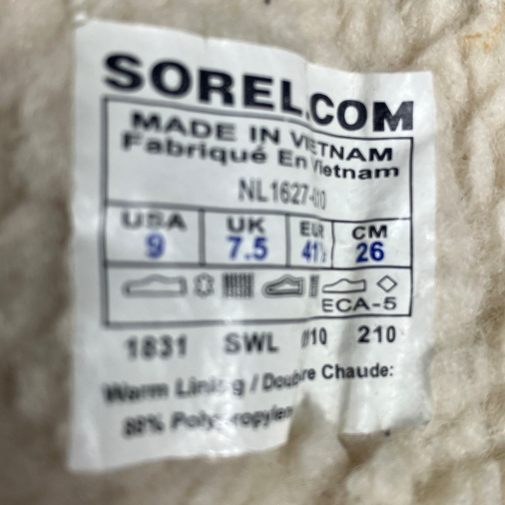 Sorel Tofino Houndstooth Black White Pink Waterproof Winter Boots NL1627-010 9 - Picture 7 of 7